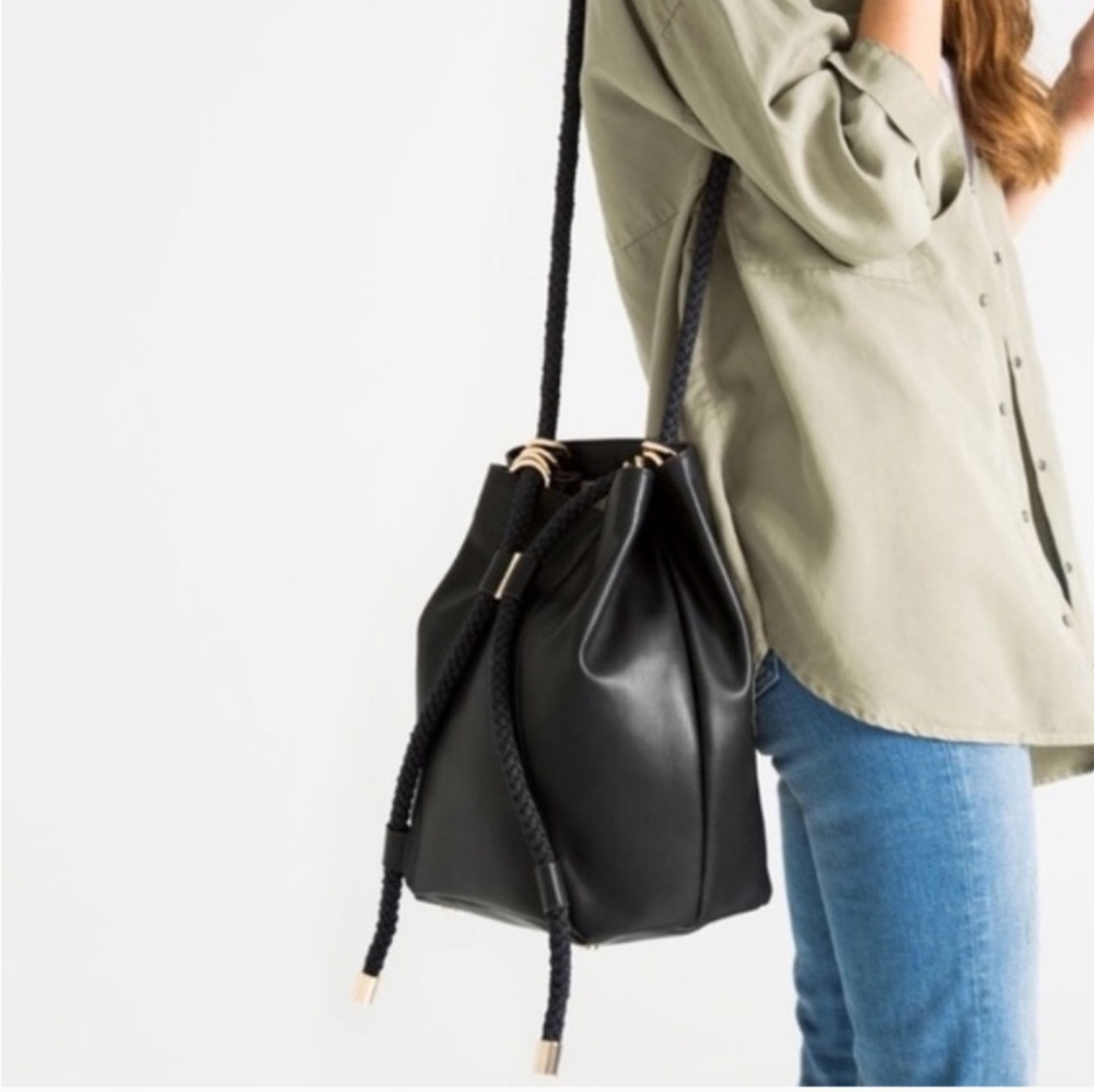 Zara Convertible Bucket Bag Backpack